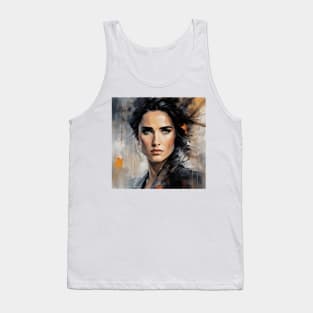 watercolors with  Jennifer Connelly Tank Top